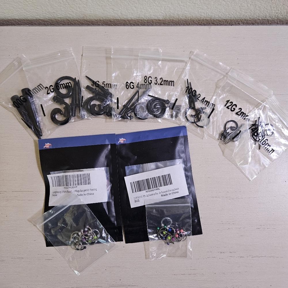 Bundle Of Gauges And Earrings